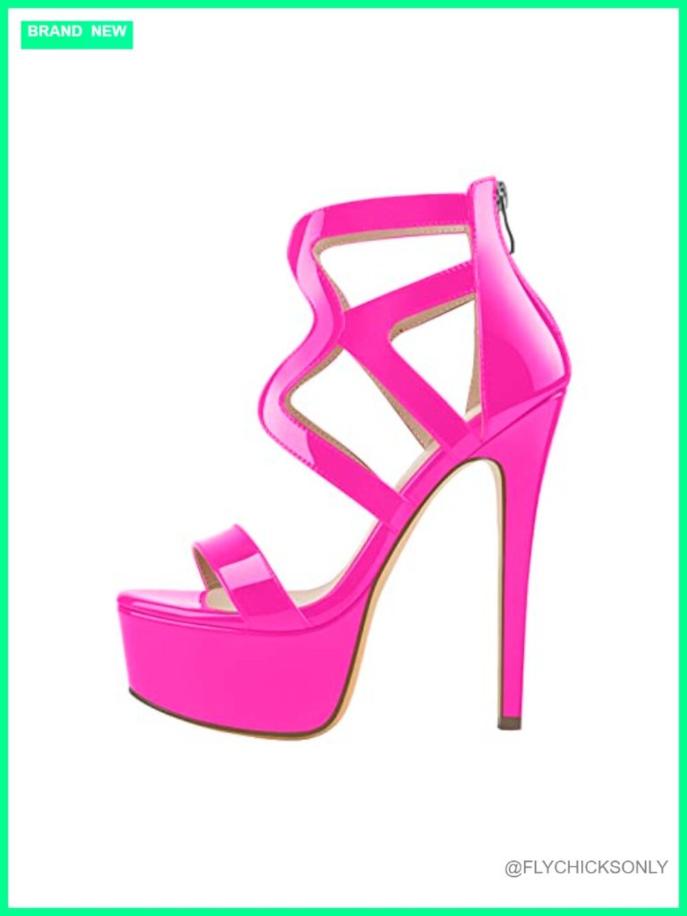 Platform Stiletto Heeled Sandals Crisscross Strappy Zip Ankle Party Dress